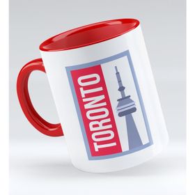 BK 1 Gift Toronto Tasarımlı Kırmızı Kupa Bardak