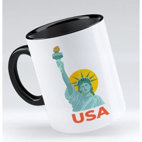 BK 1 Gift USA Tasarımlı Siyah Kupa Bardak