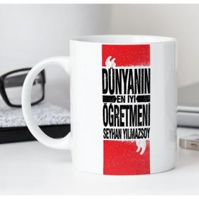 BK 1 Kişiye Özel Dünyanın En Iyi Öğretmeni Beyaz Kupa Bardak