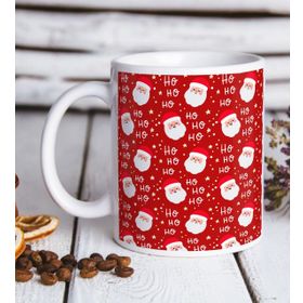 BK 10 Gift Noel Baba Tasarımlı Beyaz Kupa Bardak