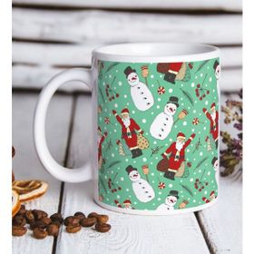 BK 11 Gift Noel Baba Tasarımlı Beyaz Kupa Bardak