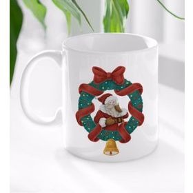 BK 13 Gift Noel Baba Tasarımlı Beyaz Kupa Bardak