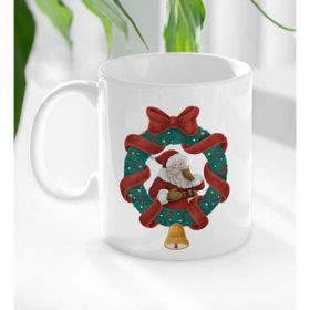 BK 13 Gift Noel Baba Tasarımlı Beyaz Kupa Bardak