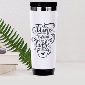 BK 14 Gift Coffee Tasarımlı Çelik Termos Bardak