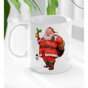 BK 2 Gift Noel Baba Tasarımlı Beyaz Kupa Bardak
