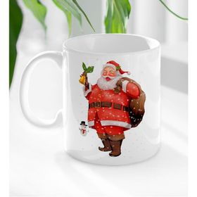 BK 2 Gift Noel Baba Tasarımlı Beyaz Kupa Bardak
