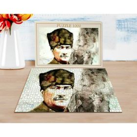 BK 23 Atatürk Tasarımlı 1000 Parça Profesyonel Puzzle