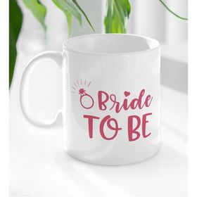 BK 3 Gift Bride To Be Tasarımlı Beyaz Kupa Bardak