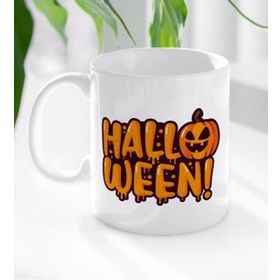 BK 3 Gift Halloween Tasarımlı Beyaz Kupa Bardak