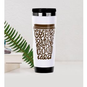 BK 32 Gift Coffee Tasarımlı Çelik Termos Bardak