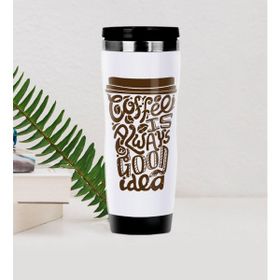BK 32 Gift Coffee Tasarımlı Çelik Termos Bardak