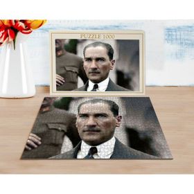 BK 32 Home Atatürk Tasarımlı 1000 Parça Profesyonel Puzzle