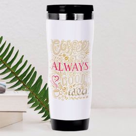 BK 33 Gift Coffee Tasarımlı Çelik Termos Bardak