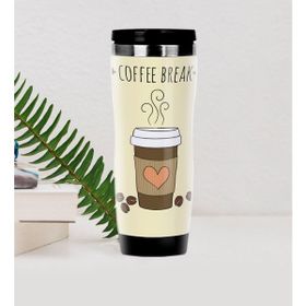 BK 38 Gift Coffee Tasarımlı Çelik Termos Bardak