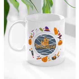 BK 4 Gift Halloween Tasarımlı Beyaz Kupa Bardak