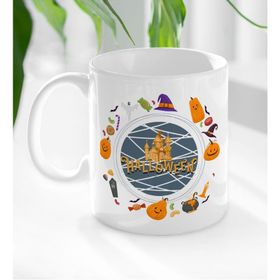 BK 4 Gift Halloween Tasarımlı Beyaz Kupa Bardak