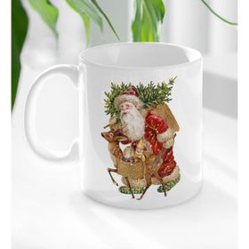 BK 4 Gift Noel Baba Tasarımlı Beyaz Kupa Bardak