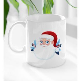 BK 5 Gift Noel Baba Tasarımlı Beyaz Kupa Bardak