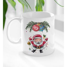 BK 7 Gift Noel Baba Tasarımlı Beyaz Kupa Bardak