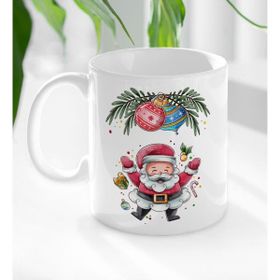 BK 7 Gift Noel Baba Tasarımlı Beyaz Kupa Bardak