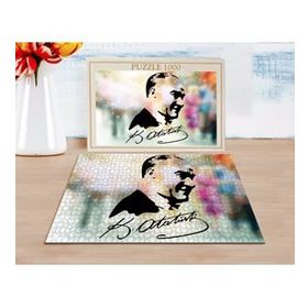 BK 7 Home Atatürk Silüet Tasarımlı 1000 Parça Profesyonel Puzzle