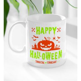 BK 8 Gift Happy Halloween Tasarımlı Beyaz Kupa Bardak