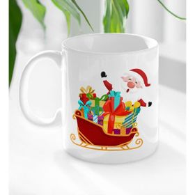 BK 8 Gift Noel Baba Tasarımlı Beyaz Kupa Bardak