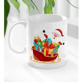 BK 8 Gift Noel Baba Tasarımlı Beyaz Kupa Bardak