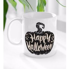 BK 9 Gift Happy Halloween Tasarımlı Beyaz Kupa Bardak
