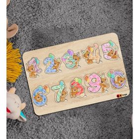 BK 9 Toys Çocuklar İçin Ahşap Figürlü Eğitici-Öğretici Yapboz Puzzle