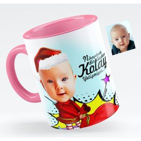 BK Bebek Karikatürlü Pembe Kupa Bardak