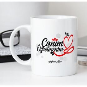 BK Canım Öğretmenim Beyaz Kupa Bardak