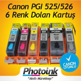 Bk Canon Pgı 525-526 Kolay Dolan Kartuşlar