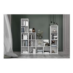 BK Concept 170 cm Beyaz KTP-1223 Raflı Basamaklı Kitaplık