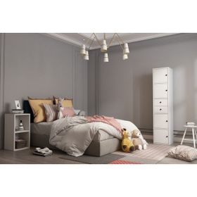 BK Concept G-YD-1001-Ç Beyaz 35 cm 4 Kapaklı Çekmeceli Giysi Dolabı