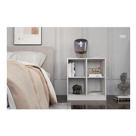 BK Concept KMD-1028 Raflı Beyaz Komodin