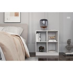 BK Concept KMD-1028 Raflı Beyaz Komodin