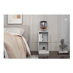 BK Concept KMD-1035 Raflı Beyaz Komodin