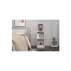 BK Concept KMD-1035 Raflı Beyaz Komodin