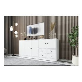 BK Concept KNS-1061-Ç Beyaz 160 cm Dolaplı Çekmeceli Konsol