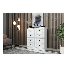 BK Concept ŞFN-1009-Ç Beyaz 65 cm Çekmeceli Şifonyer