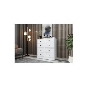 BK Concept ŞFN-1009-Ç Beyaz 65 cm Çekmeceli Şifonyer