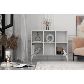 BK Concept ŞFN-1078 Ayaklı Raflı Beyaz Şifonyer