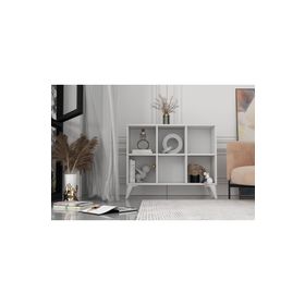 BK Concept ŞFN-1078 Ayaklı Raflı Beyaz Şifonyer