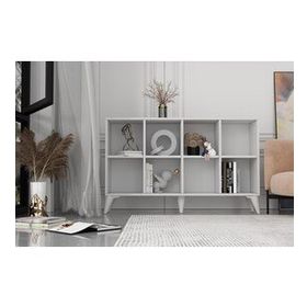 BK Concept ŞFN-1089 Ayaklı Raflı Beyaz Şifonyer