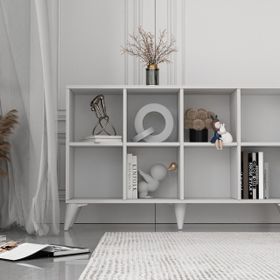 BK Concept ŞFN-1089 Ayaklı Raflı Beyaz Şifonyer