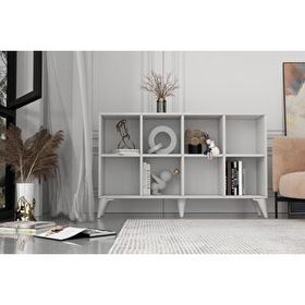 BK Concept ŞFN-1089 Ayaklı Raflı Beyaz Şifonyer
