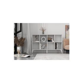 BK Concept ŞFN-1089 Ayaklı Raflı Beyaz Şifonyer