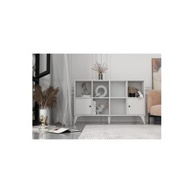 BK Concept ŞFN-1090-Ç Çıtasız Ayaklı İki Kapaklı Beyaz Şifonyer