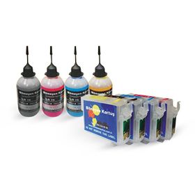 BK Epson 1301-1304 Pigment Mürekkepli Muadil Kolay Dolan Set